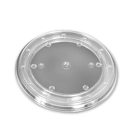 Azar Displays 12'' Wide Revolving Display Base-SLOPED CLEAR, 10PK 610112-CLR